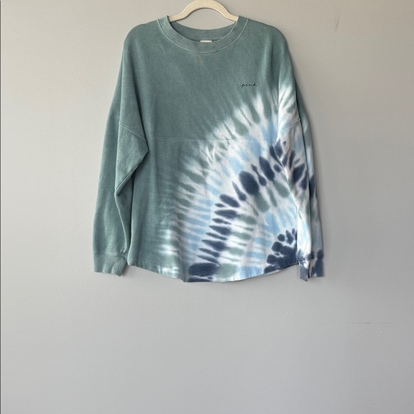 PINK oversize tie dye sweatshirt - Picture 1 of 6